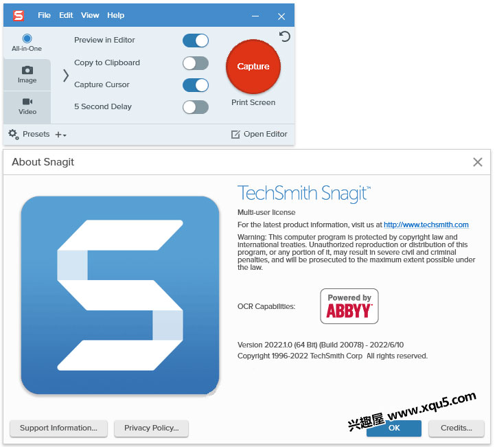 TechSmith SnagIt 2024.0.0.265 download the new version