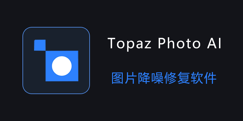 Topaz Photo AI 汉化中文绿色便携版 Win3.3.1 / Mac2.4.2 图片降噪修复软件